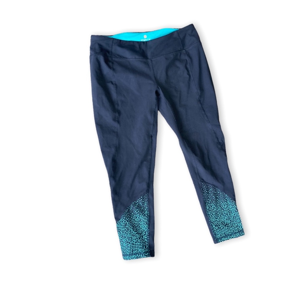 Tangerine | Dark Gray and Teal Workout Capri sz Small